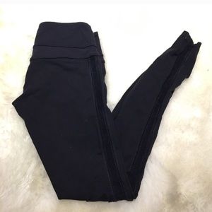Lulu lemon leggings with mesh sides